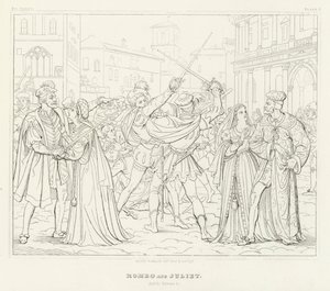 Romeo ve Juliet, I. Perde, 1. Sahne (gravür)