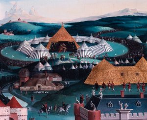 François I ve Henry VIII'in 7 Haziran'daki Altın Levha Kampında Röportajı