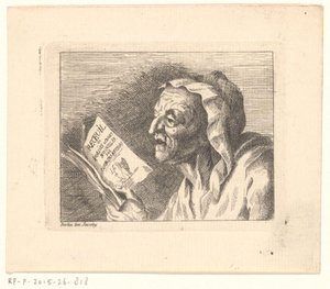 Elinde şarkı kitabı olan yaşlı bir kadının büstü by Friedrich Christian Gottlieb Geyser (possibly)