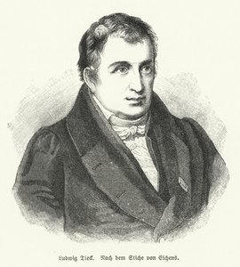 Ludwig Tieck, Alman şair ve eleştirmen (lito) by Friedrich Eduard Eichens