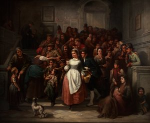 Piyango çekilişinden sonra by Friedrich Friedländer Ritter von Malheim