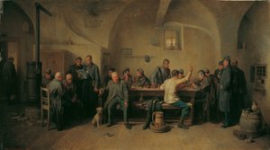 kantindeki askerler by Friedrich Friedländer Ritter von Malheim