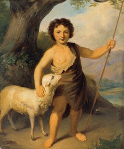 Çocukken Vaftizci Yahya by Friedrich Hasslwander
