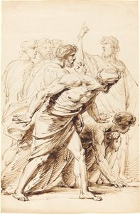 Antik Elbiseli Yedi Adam by Friedrich Heinrich Fuger