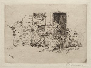 Chioggia. by Friedrich Kallmorgan
