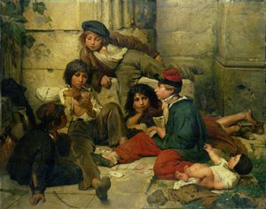 Children of the Streets of Paris, 1852  by Friedrich Karl Hausmann