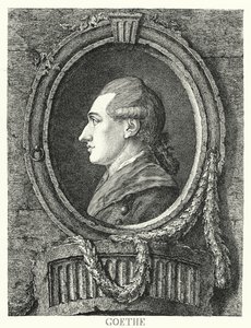 Johann Wolfgang von Goethe, Alman şair, romancı ve oyun yazarı (gravür) by Friedrich Kirschner