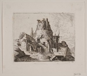 Kule ile harabe by Friedrich Münter