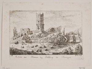 Ruiner ved Mühlberg by Friedrich Münter