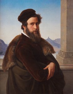 Becker von Worms adında sakallı adam Jacob Becker, 1832.