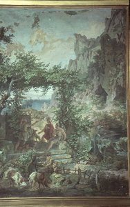 Odysseus, domuz çobanı Eumaeus