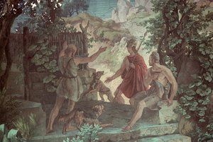Odysseus, domuz çobanı Eumaeus