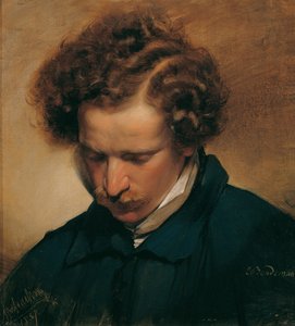 Ressam Eduard Bendemann by Friedrich von Amerling