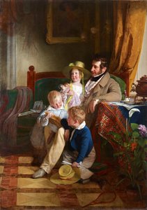 Rudolf von Arthaber ve çocukları Rudolf, Emilie ve Gustav