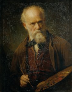 kendi kendine portre by Friedrich von Amerling