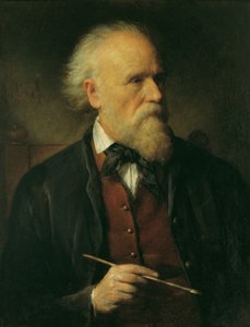 kendi kendine portre by Friedrich von Amerling