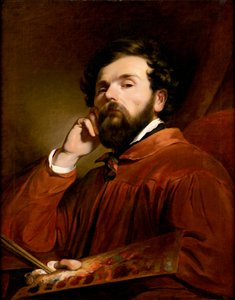 kendi kendine portre by Friedrich von Amerling