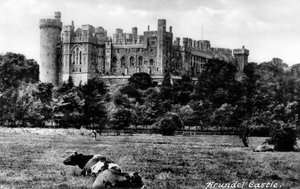 Arundel Kalesi, Batı Sussex, 20. yüzyılın başlarında.