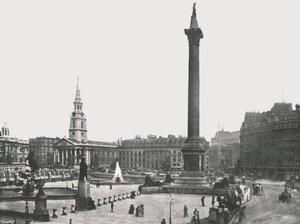 Trafalgar Meydanı, Londra, 1895. by Frith and Co