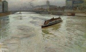 Kasım ayında Seine by Fritz Thaulow