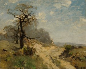 yol ile manzara by Fritz Baer