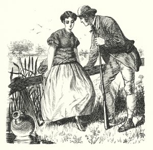 Primrose Zamanı ve Kar Zamanı (gravür) by Fritz Eltze