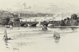 Lombardsbrücke by Fritz Stoltenberg