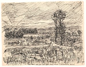 Sonra yaban ördeklerinin yaşadığı büyük bataklığa çıktı. by Fritz Syberg