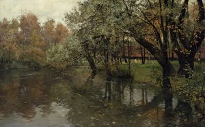 Akerselva tarafından sonbahar günü by Fritz Thaulow