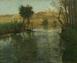 Fransız nehir manzarası, yaklaşık 1895 (resim)