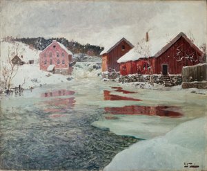 Akers nehrinden by Fritz Thaulow