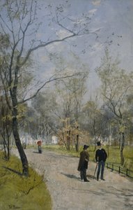 Kraliyet Bahçesinden (tuval üzerine yağlı boya) by Fritz Thaulow