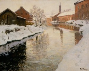 Lysaker Nehri by Fritz Thaulow