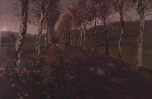 Gümüş Birches Bulvarı by Fritz Thaulow