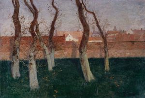 Duvarlı Bahçe, 1893 by Frits Thaulow
