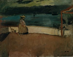 İsimsiz, yaklaşık 1895 (tuval üzerine yağlı boya) by Fritz Thaulow
