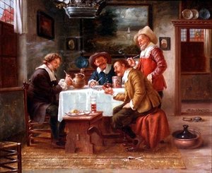 Keyifli bir parti by Fritz Wagner