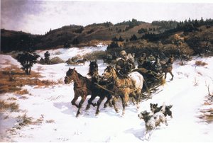 Bilinmeyen bir dergi veya kitap kaynağından eve doğru ciltlenmiş by Fritz van der Venne