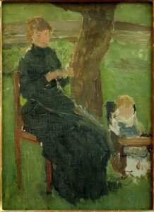 anne ve Çocuk by Fritz von Uhde