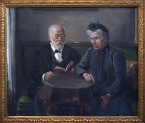 Senatör Gustav Hertz ve eşi. Fritz von Uhde