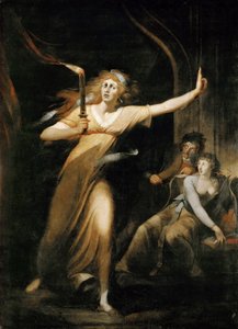 Lady Macbeth Uykusunda Yürürken by Füssli