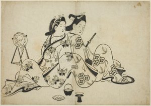 12 baskılık bir seriden arka arkaya by Furuyama Moroshige