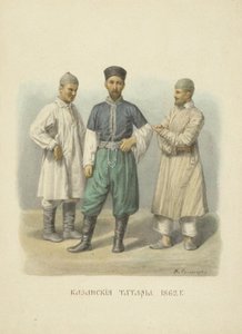Kazan Tatarları, Rus Devletinin Giysileri serisinden illüstrasyon, 1869