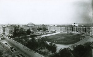 Güneybatıdan Columbia Üniversitesi kampüsü, New York, 1910 by G.P. Hall und Sohn