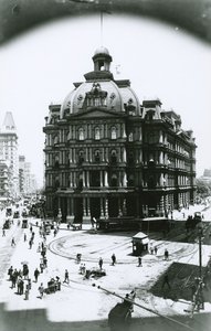 Eski Postane, Broadway ve Park Row, New York City, 1900 dolayları