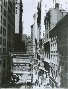 Taft and Sherman Banner on Maiden Lane, New York City, 1908  by G.P. Hall und Sohn