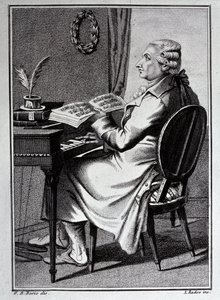 Antonio Sacchini çizim portresi by G. B. Bosio