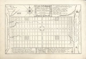Philadelphia için William Penn ve Thomas Holme tarafından 1682, 1684