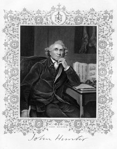 John Hunter 1728-1793, İskoç cerrah, 19. yüzyıl. by G. H. Adcock