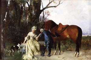 Şövalye bir selamlama by G. Hans Buttner